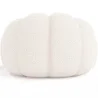 Fauteuil avec ottoman tapissé - Bouclé blanc - Rubi image 7
