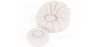 Fauteuil avec ottoman tapissé - Bouclé blanc - Rubi image 7