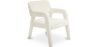 Chaise de salle à manger en bouclette fausse fourrure Tapissée - Boucles Blanches  - Colette image 7