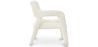 Chaise de salle à manger en bouclette fausse fourrure Tapissée - Boucles Blanches  - Colette image 7