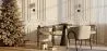 Chaise de salle à manger en bouclette fausse fourrure Tapissée - Boucles Blanches - Garne image 7