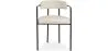 Chaise de salle à manger en bouclette fausse fourrure Tapissée - Boucles Blanches - Garne image 7