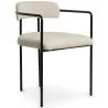 Chaise de salle à manger en bouclette fausse fourrure Tapissée - Boucles Blanches - Garne image 7