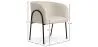 Chaise de salle à manger tapissée - Bouclé blanc - James image 7