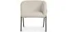 Chaise de salle à manger tapissée - Bouclé blanc - James image 7