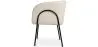 Chaise de salle à manger tapissée - Bouclé blanc - James image 7