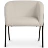 Chaise de salle à manger tapissée - Bouclé blanc - James image 7