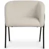 Chaise de salle à manger tapissée - Bouclé blanc - James image 7