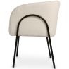 Chaise de salle à manger tapissée - Bouclé blanc - James image 7