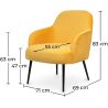 Fauteuil tapissé de velours - Hyra image 7
