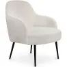 Fauteuil Rembourré - Bouclé Blanc - Hyra image 7