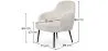 Fauteuil Rembourré - Bouclé Blanc - Hyra image 7
