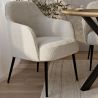 Fauteuil Rembourré - Bouclé Blanc - Hyra image 7