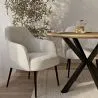 Fauteuil Rembourré - Bouclé Blanc - Hyra image 7