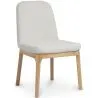 Chaise de salle à manger en bouclette fausse fourrure Tapissée - Boucles Blanches  - Biscayne image 7