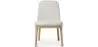 Chaise de salle à manger en bouclette fausse fourrure Tapissée - Boucles Blanches  - Biscayne image 7