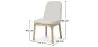 Chaise de salle à manger en bouclette fausse fourrure Tapissée - Boucles Blanches  - Biscayne image 7
