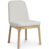 Chaise de salle à manger en bouclette fausse fourrure Tapissée - Boucles Blanches  - Biscayne image 7
