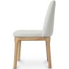 Chaise de salle à manger en bouclette fausse fourrure Tapissée - Boucles Blanches  - Biscayne image 7