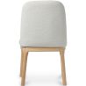 Chaise de salle à manger en bouclette fausse fourrure Tapissée - Boucles Blanches  - Biscayne image 7
