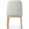 Chaise de salle à manger en bouclette fausse fourrure Tapissée - Boucles Blanches  - Biscayne image 7