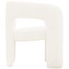 Chaise de salle à manger en bouclette fausse fourrure Tapissée - Boucles Blanches - Ashley image 7