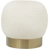 Pouf en bouclette fausse fourrure Tapissée - Boucles Blanches - Luxe image 7