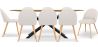 Pack Table à manger design en bois (220cm) & 8 chaises de salle à manger en bouclé - Evelyne image 7