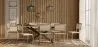 Pack Table à manger design en bois (220cm) & 8 chaises de salle à manger en rotin - Bruna image 7