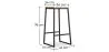 Tabouret design industriel - bois et métal - 76cm - Big Boy image 7