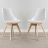 Lot de 2 Chaises Denisse avec coussin Design scandinave - Mat image 7
