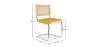 Pack Table à manger design industriel 150cm & 6 Chaises à manger en rotin - Tapisserie en velours - Martha image 7