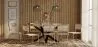 Pack Table à manger design en bois (200cm) & 8 Chaises à manger en rotin - Bruna image 7