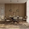 Pack Table à manger design en bois (200cm) & 8 chaises à manger en rotin - Bastral image 7