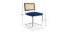 Pack Table de salle à manger design en bois (220cm) & 8 chaises de salle à manger en rotin - Tapisserie en velours - Hyre image 7