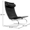 Fauteuil en cuir - Chaise longue design - Bloy image 7
