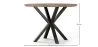 Table à manger ronde - Industrielle - Bois et métal - Bayron image 7