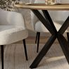 Table à manger ronde - Industrielle - Bois et métal - Bayron image 7