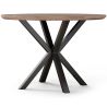 Table à manger ronde - Industrielle - Bois et métal - Bayron image 7