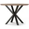 Table à manger ronde - Industrielle - Bois et métal - Bayron image 7