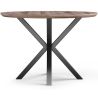Table à manger ronde - Industrielle - Bois et métal - Bayron image 7