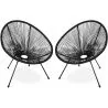 Pack Fauteuil Acapulco x2 - Piétement Noir - Nouvelle Édition image 7