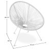 Pack Fauteuil Acapulco - Piétement Blanc x2 - Nouvelle Édition image 7