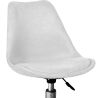 Chaise de bureau rembourrée - avec roulettes - Tulip image 7