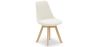 Chaise de salle à manger en bouclette fausse fourrure Tapissée - Boucles Blanches - Tulip image 7