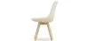 Chaise de salle à manger en bouclette fausse fourrure Tapissée - Boucles Blanches - Tulip image 7