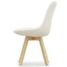 Chaise de salle à manger en bouclette fausse fourrure Tapissée - Boucles Blanches - Tulip image 7