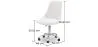 Chaise de bureau à roulettes en bouclette fausse fourrure Tapissée - Boucles Blanches - Tulip image 7