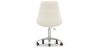 Chaise de bureau à roulettes en bouclette fausse fourrure Tapissée - Boucles Blanches - Tulip image 7