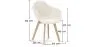 Chaise de Salle à Manger en bouclette fausse fourrure Tapissée - Boucles Blanches - Dominic  image 7